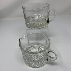 Clear Glass Pitchers 2 Gravy Sauce Bar Cocktails Tableware Serving Charcuterie